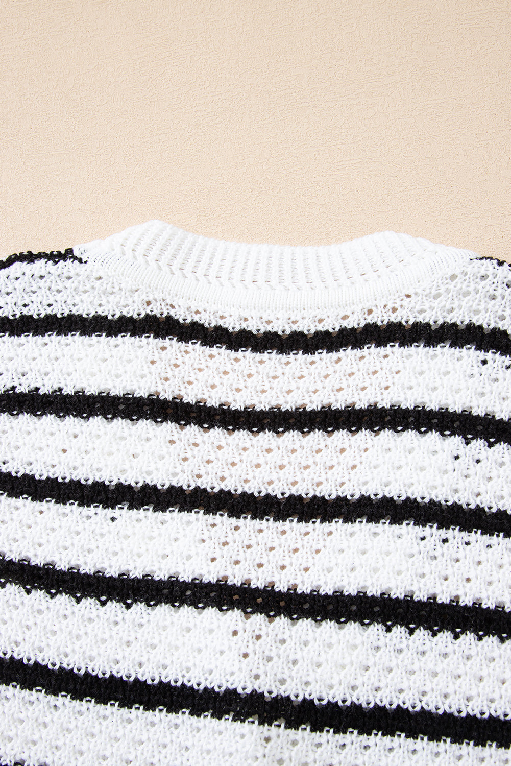 Black Stripe V Neck Gold Buttons Elegant Sweater Vest