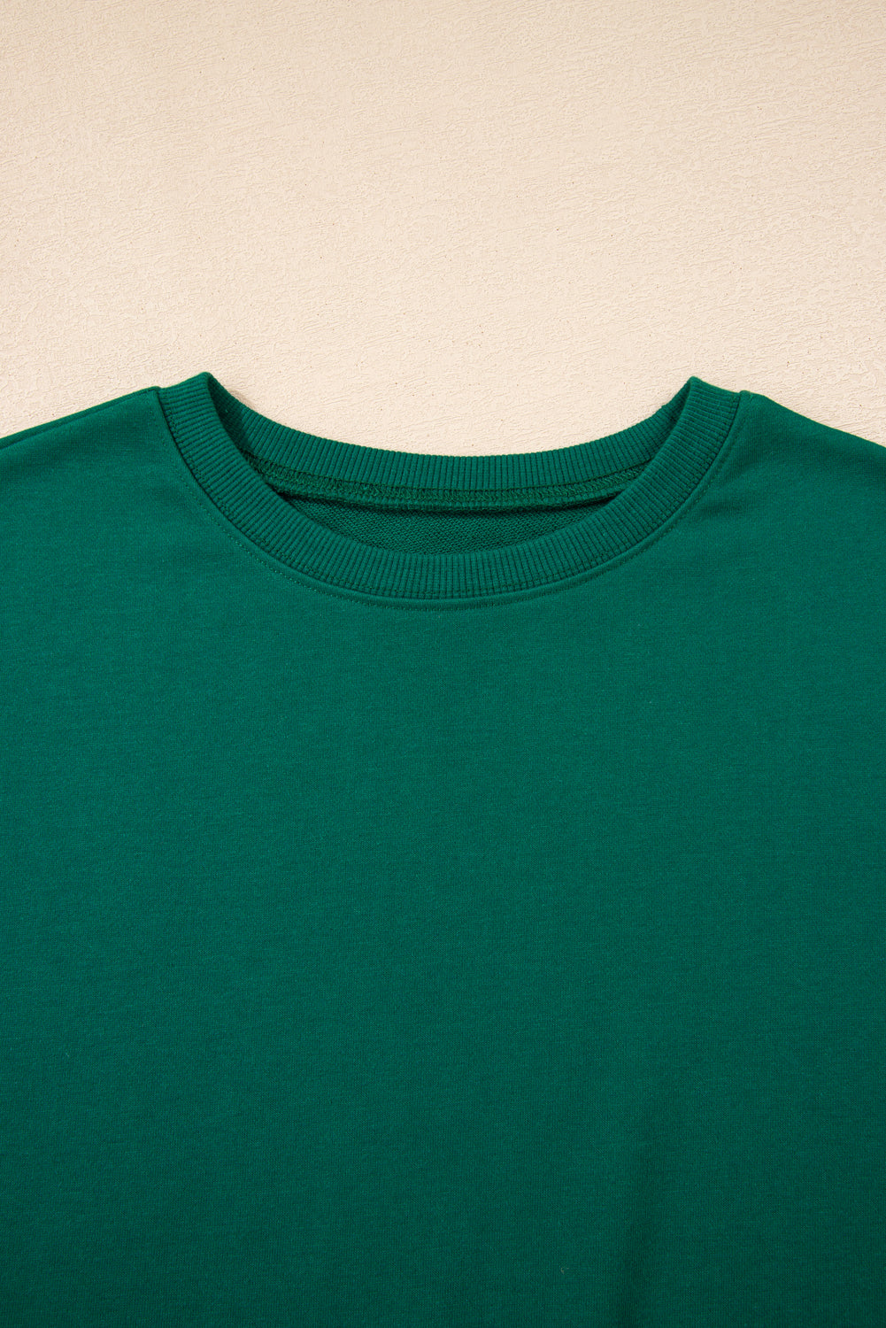 Navy Blue Varsity Stripe Detail Drop Shoulder Pullover Mini Skirt Set