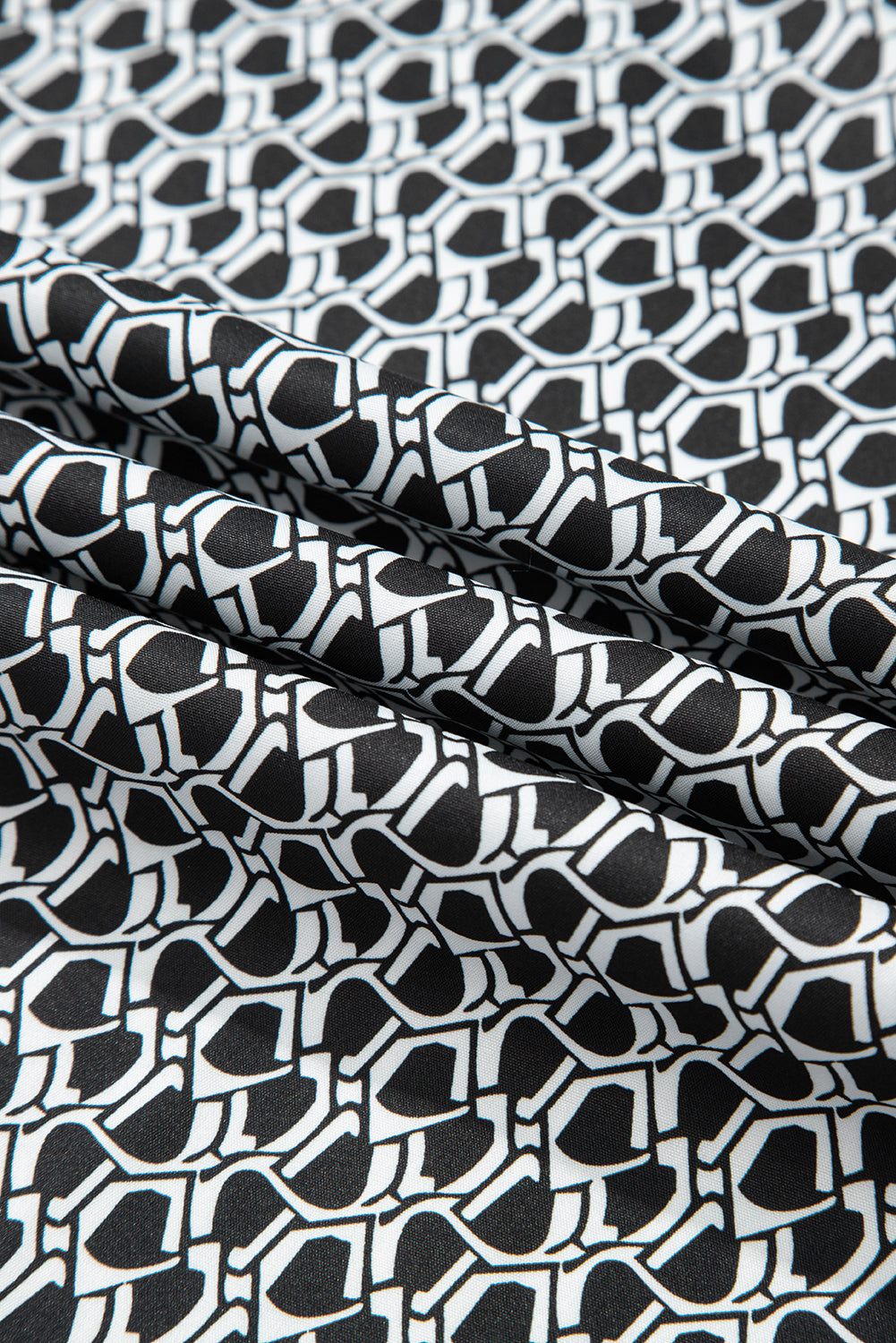 Pink Bohemian Print Slit Wide Leg Smocked High Waist Pants