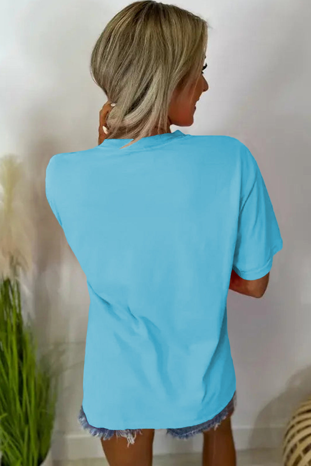 Black MAMA Letter Graphic Neon T Shirt