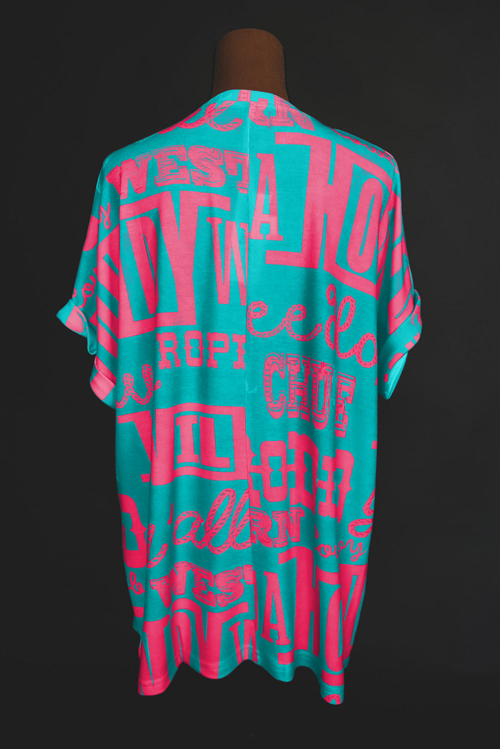 Rose Howdy Cowboy Letter Printed Western Fashion Tee