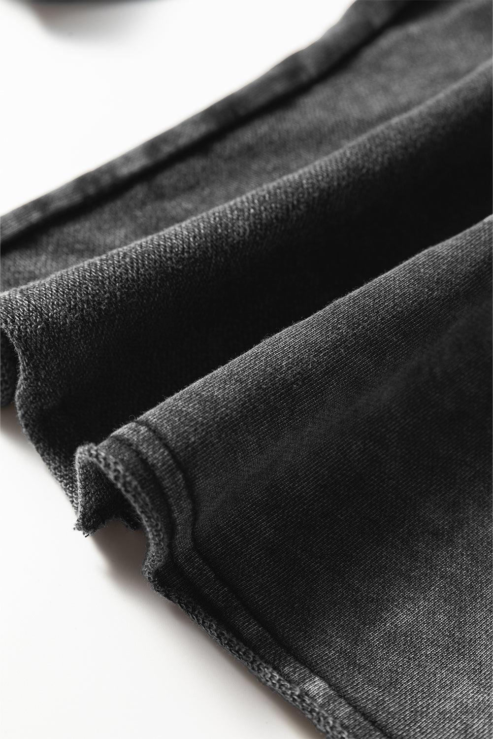 Vineyard Green Mineral Wash Tiered Wide Leg Patchwork Drawstring Pants