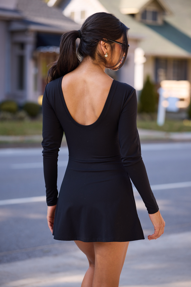 On My Terms Black Active Dress FINAL SALE