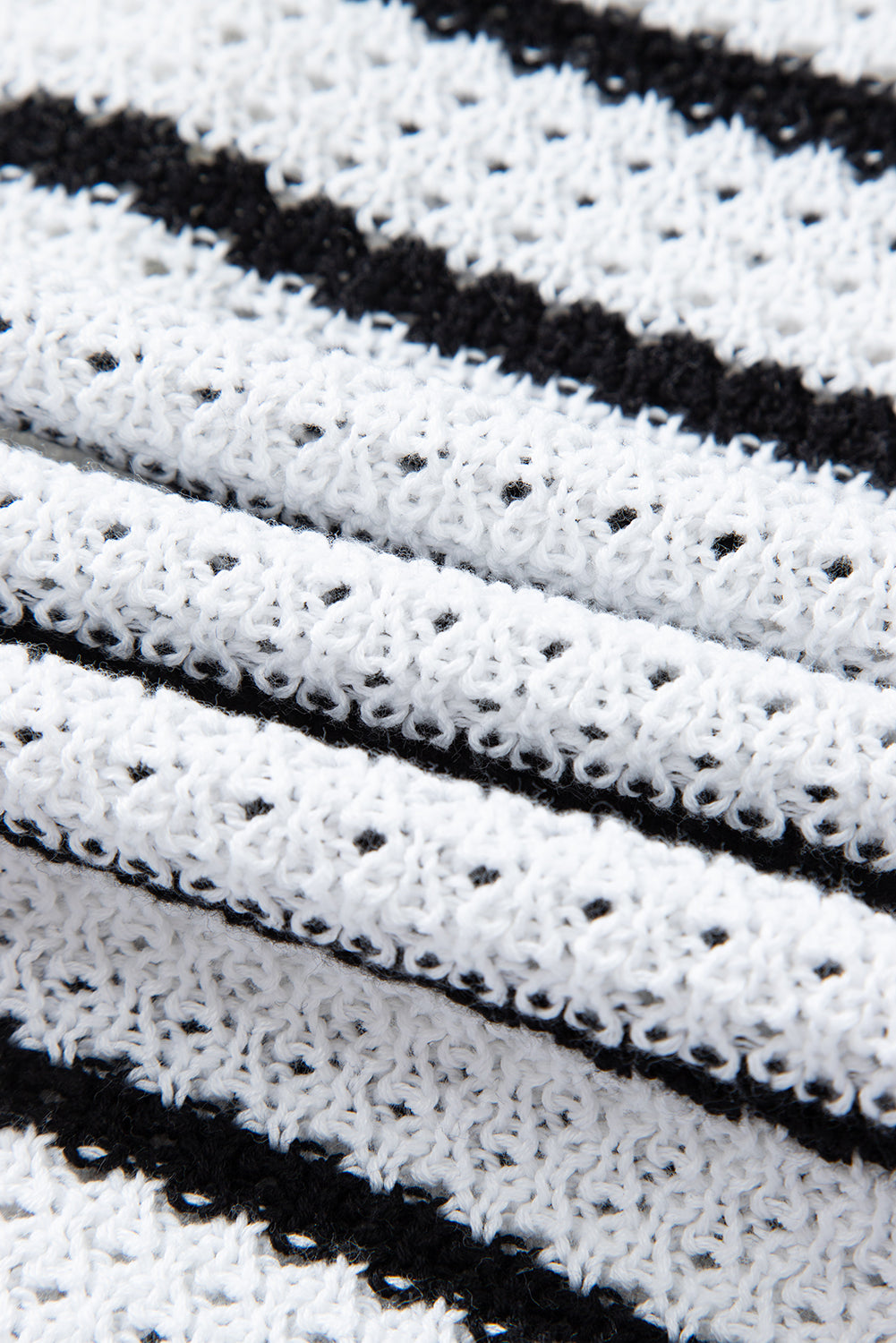 Black Stripe V Neck Gold Buttons Elegant Sweater Vest